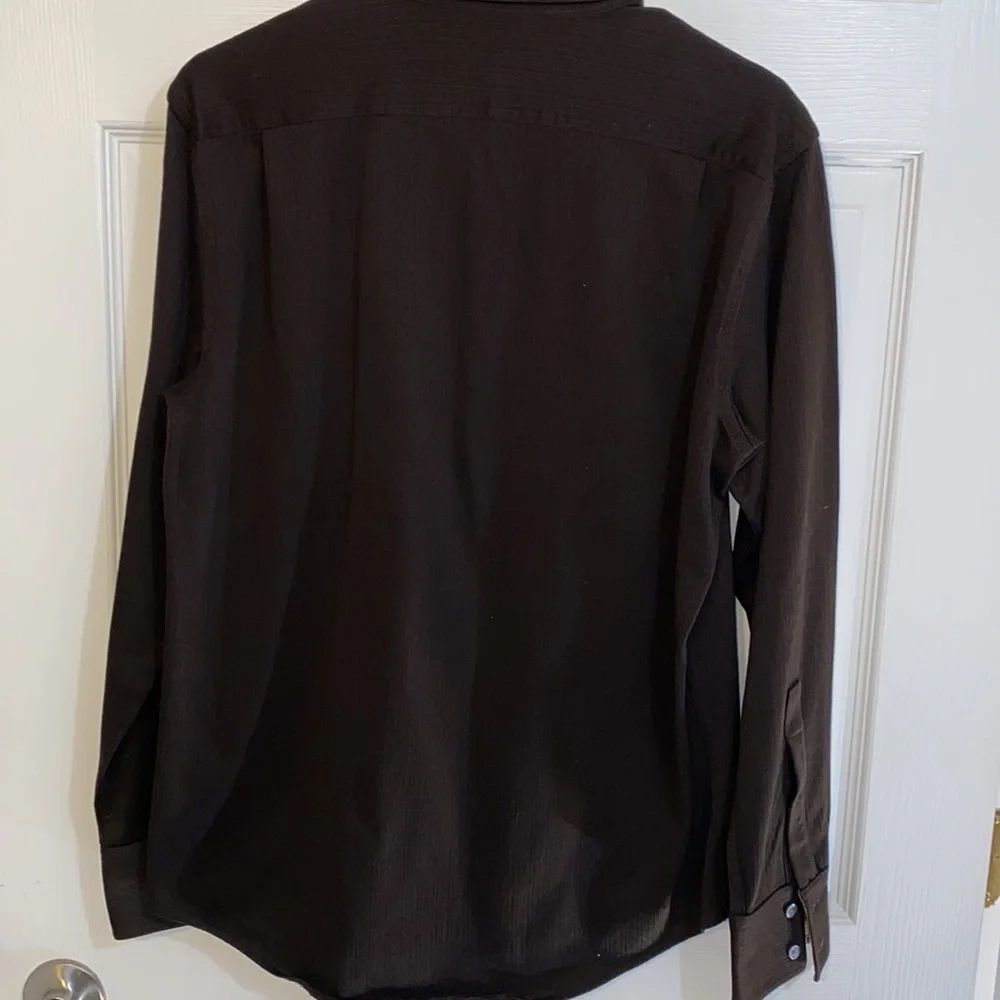 Banana Republic Men’s Long Sleeve Shirt Brown Size 15-15 1/2 Button Up